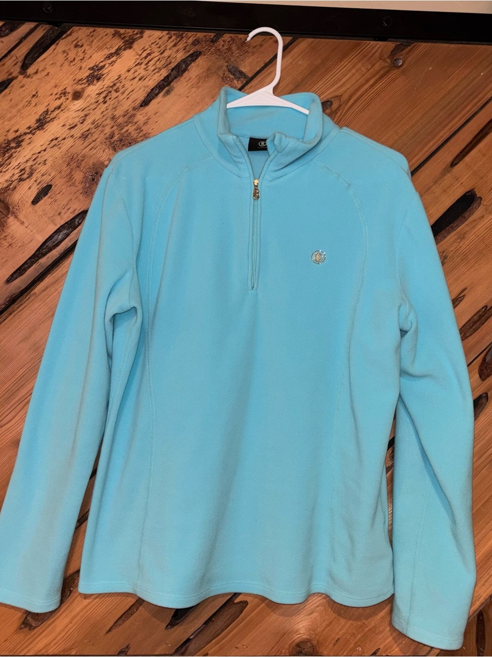 Bogner Turquoise Blue Fleece Quarter Zip NWOT